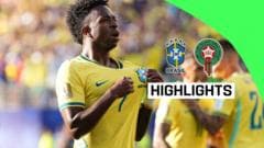 Vinicius Junior Stunner Rescues Brazil Draw vs Morocco