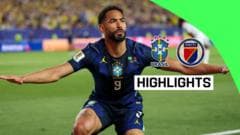 Cunha double sinks Haiti as Brazil cruise, Haiti first eliminated