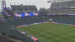 Gates open after bad weather affects France-Iraq tie